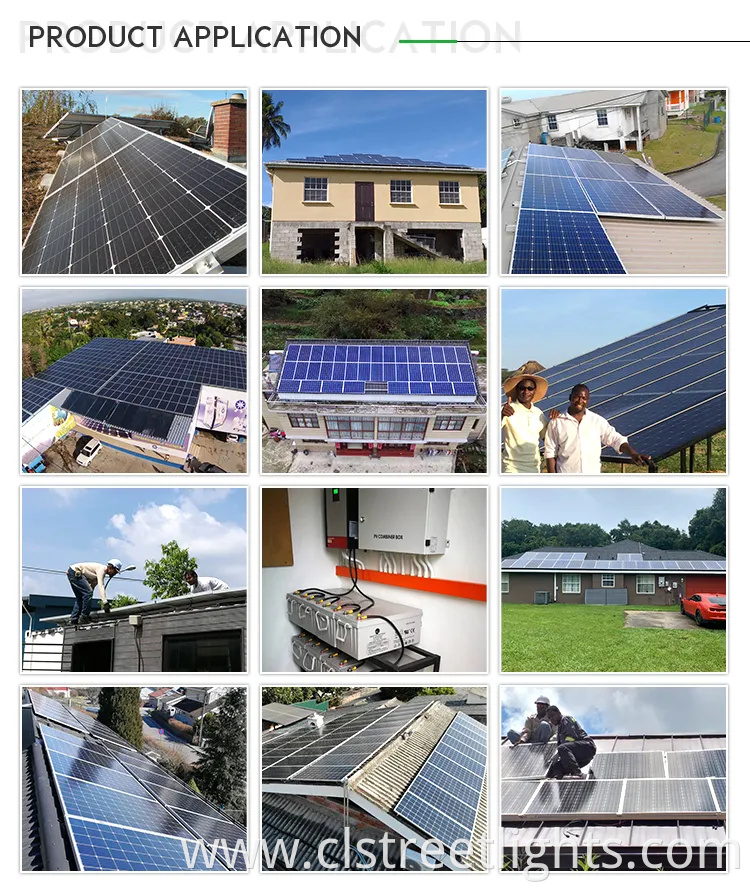700W Biggest Power 25 Years Warranty Half Cell PV Solar Power System Monocrystalline Solar Panel Together with Solar Battery Bank TUV CE ISO IEC
